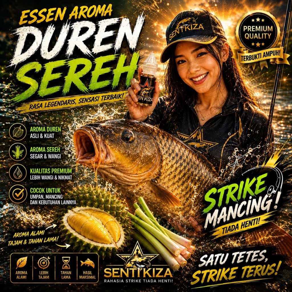 Essen duren sereh ikan mas Essen paling gacor anti boncos 15ml