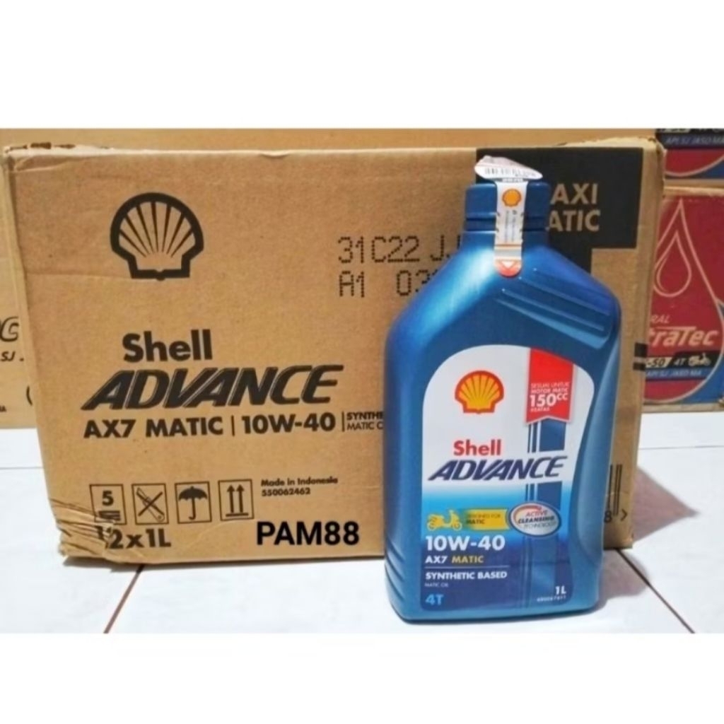 Oli Shell advance Ax7..1 liter..matic..1 dus = 12 btl