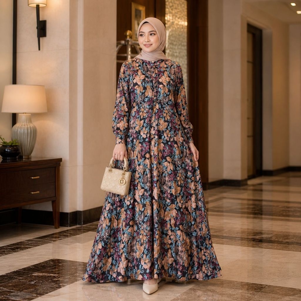 AYUNDA DRESS By ZIYA DAILY FASHION ~ Gamis Rayon Premium motif terbaru