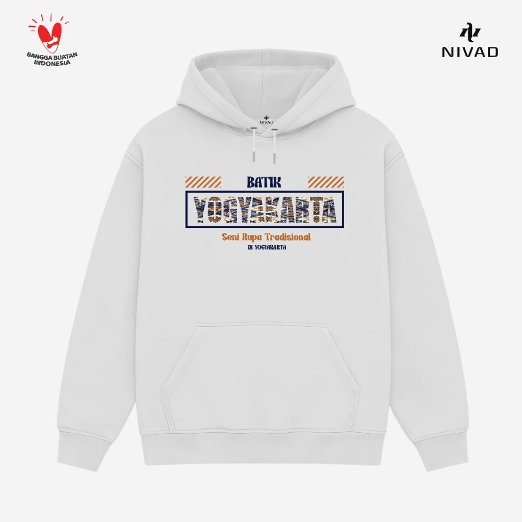 Nivad Sweater Hoodie Seni Rupa Tradisional Yogyakarta Batik
