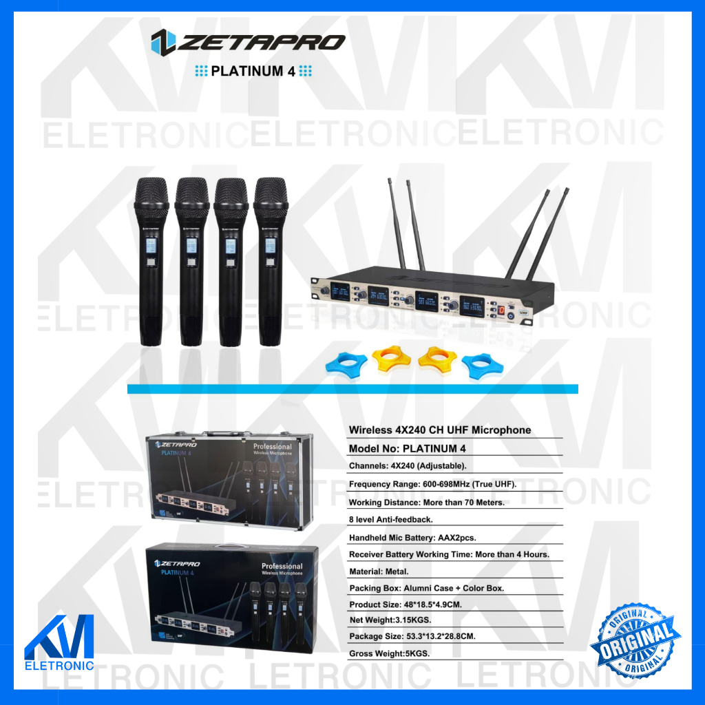MIC WIRELESS ZETAPRO PLATINUM 4 / Zetapro Platinum 4 / ZETAPRO ORIGINAL