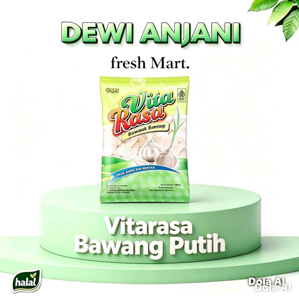 Krupuk Vitarasa Bawang Putih Mentah Repack 250gr_1Kg