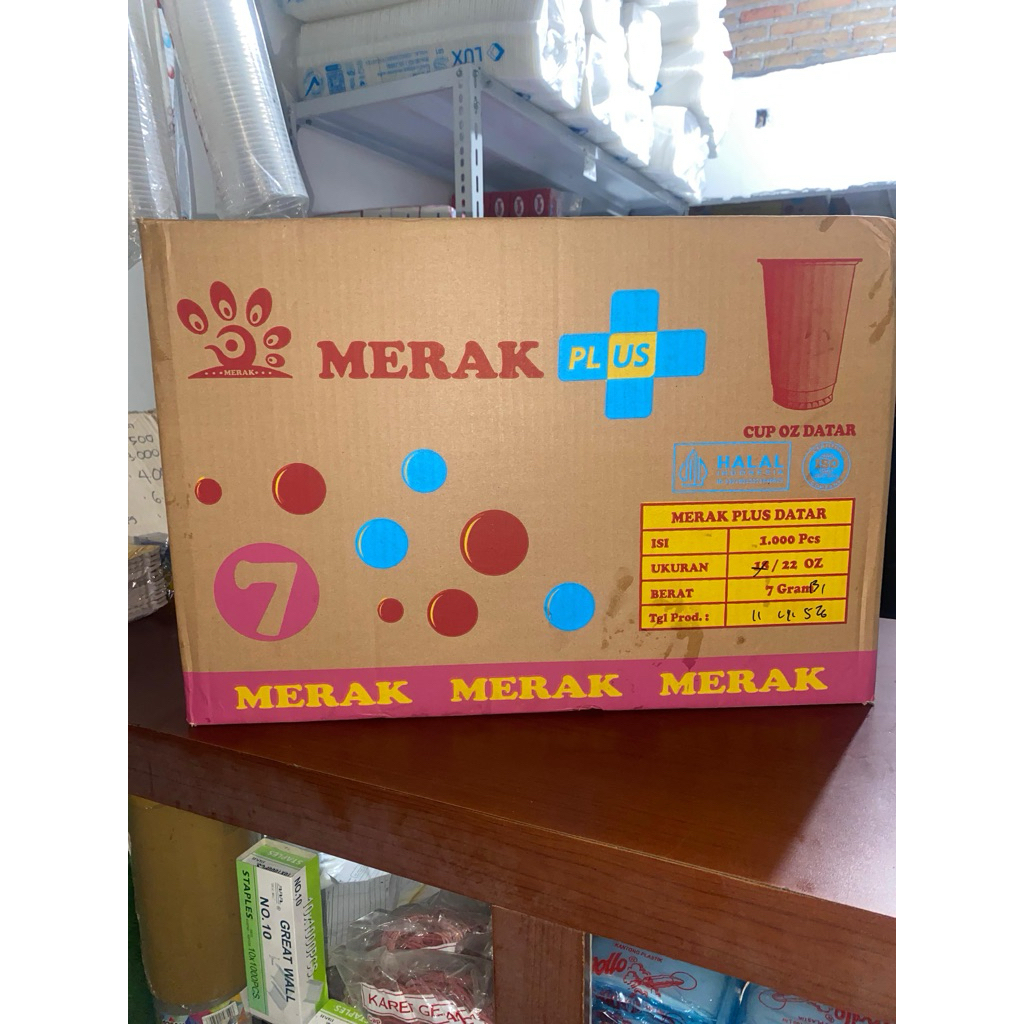 CUP 22oz DATAR HARGA GROSIR/CUP MERAK 1 DUS