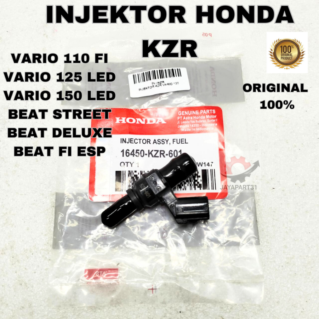 Injector injector KZR 601 ORIGINAL  Untuk Vario led 125 DLL