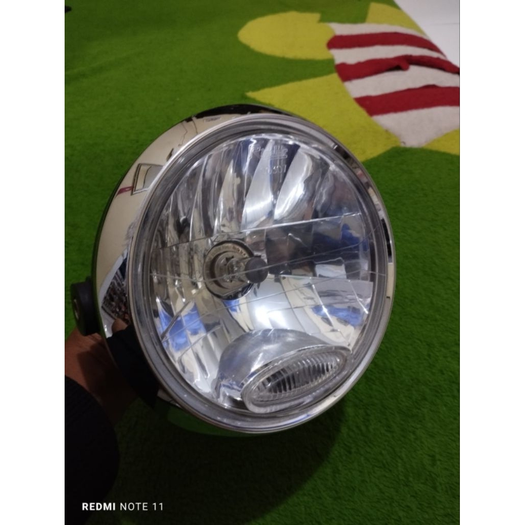 headlamp lapektor lampu depan Yamaha Vixion old lampu bulat second original copotan