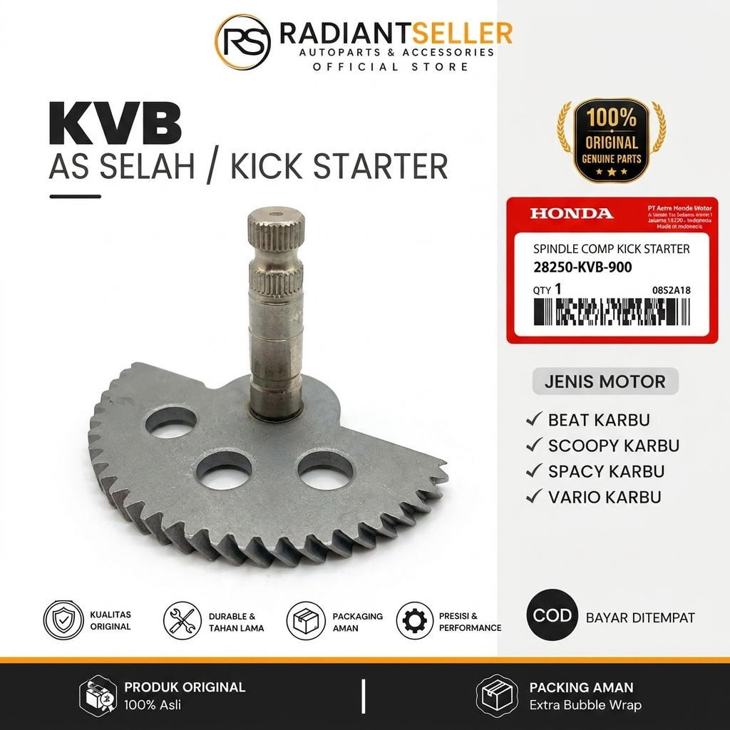 (GROSIR) KVB AS SELAH BEAT KARBU HONDA VARIO SCOOPY SPACY / AS KAMPAK PER SELAHAN BEAT LAMA / GIGI P