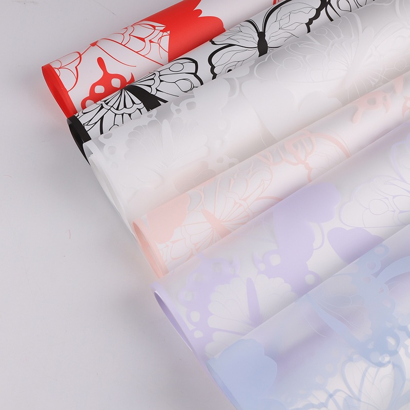 Kertas Cellophane Transparan Motif Kupu Kupu Cantik Paper