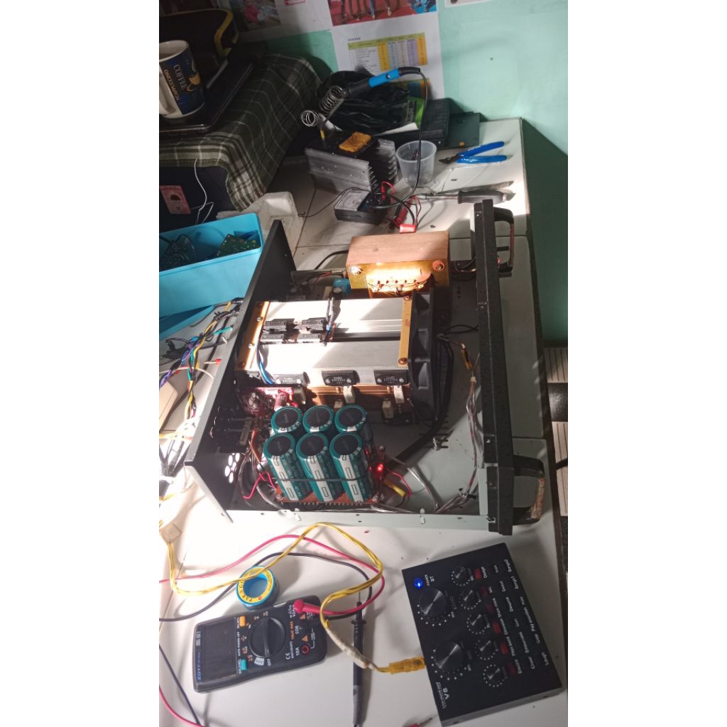 Power rakitan speak 10A besar CT 47 Driver socl 504 TEF Transistor Sanken ori 3 set permono