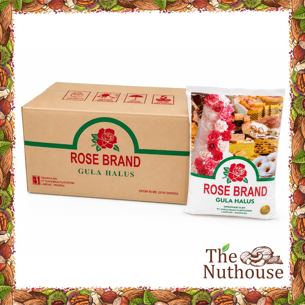 1 DUS ROSE BRAND Gula Halus 500gr x 20 biji