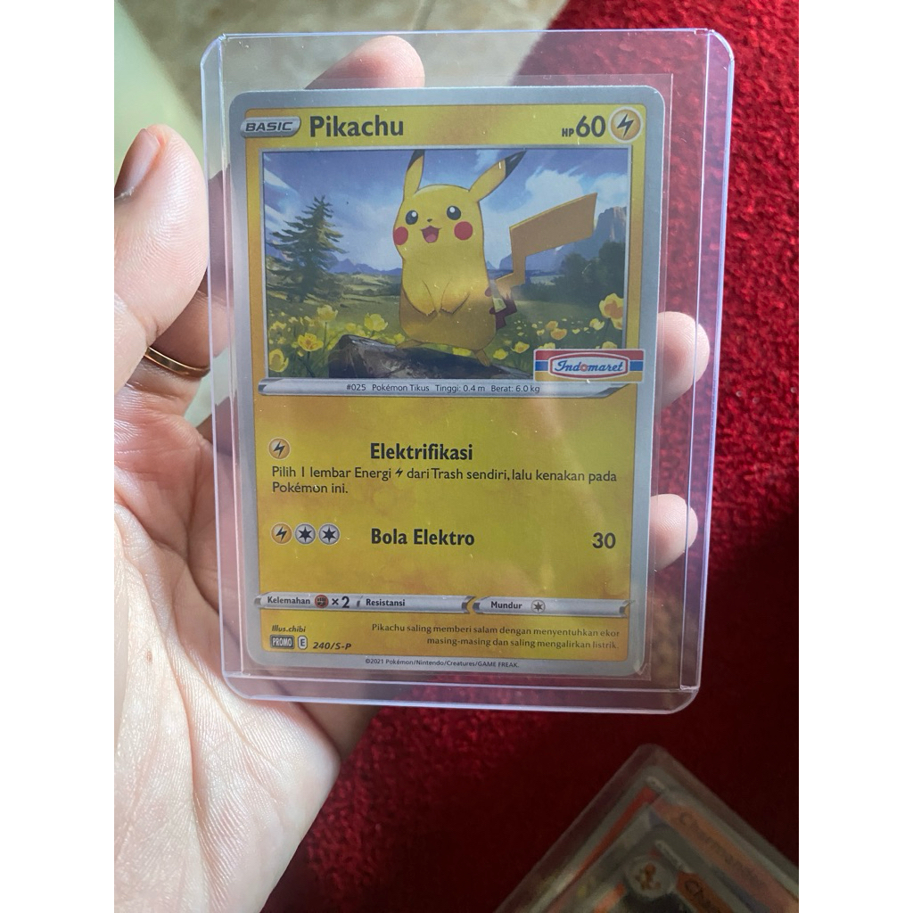 Kartu Pokemon Pikachu Indomaret