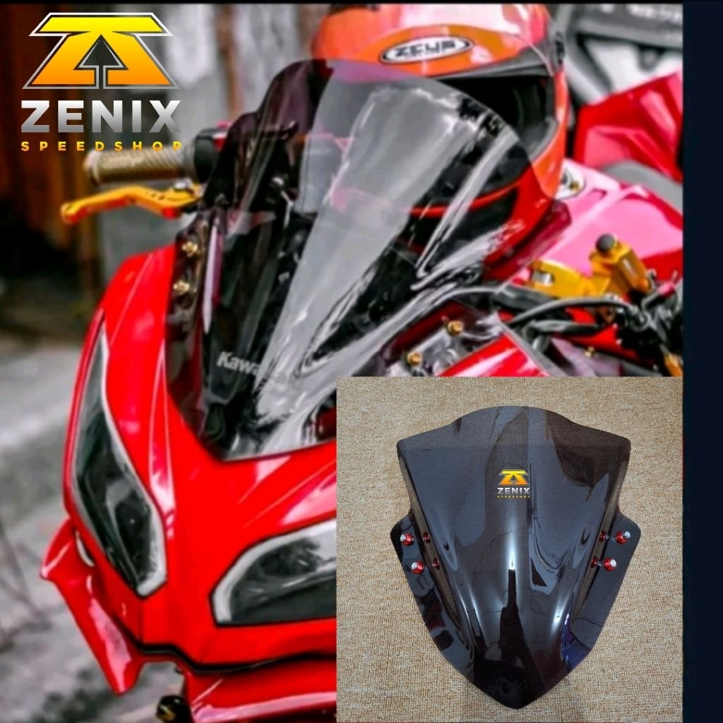 Visor Ninja 250 Fi Old Tahun 2013-2016 Windshield Ninja 250 Fi Free Baut Variasi