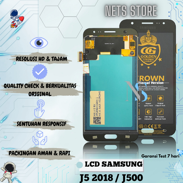 LCD SAMSUNG GALAXY J5 / LCD TOUCHSCREEN J5 / J500 / J500G / J5 2015 ORIGINAL FULLSET NEW COMPLETE