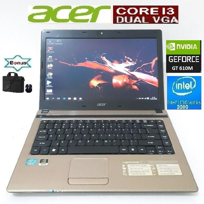 ACER CORE I3 RAM 4 GB HARDIS 500 GB LAPTOP BERGARANSI