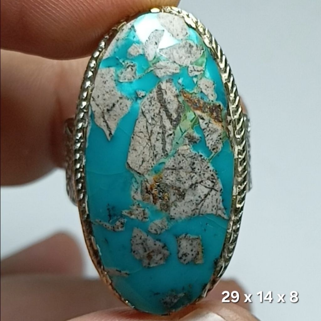 NATURAL BATU PIRUS PERSIA WARNA BIRU