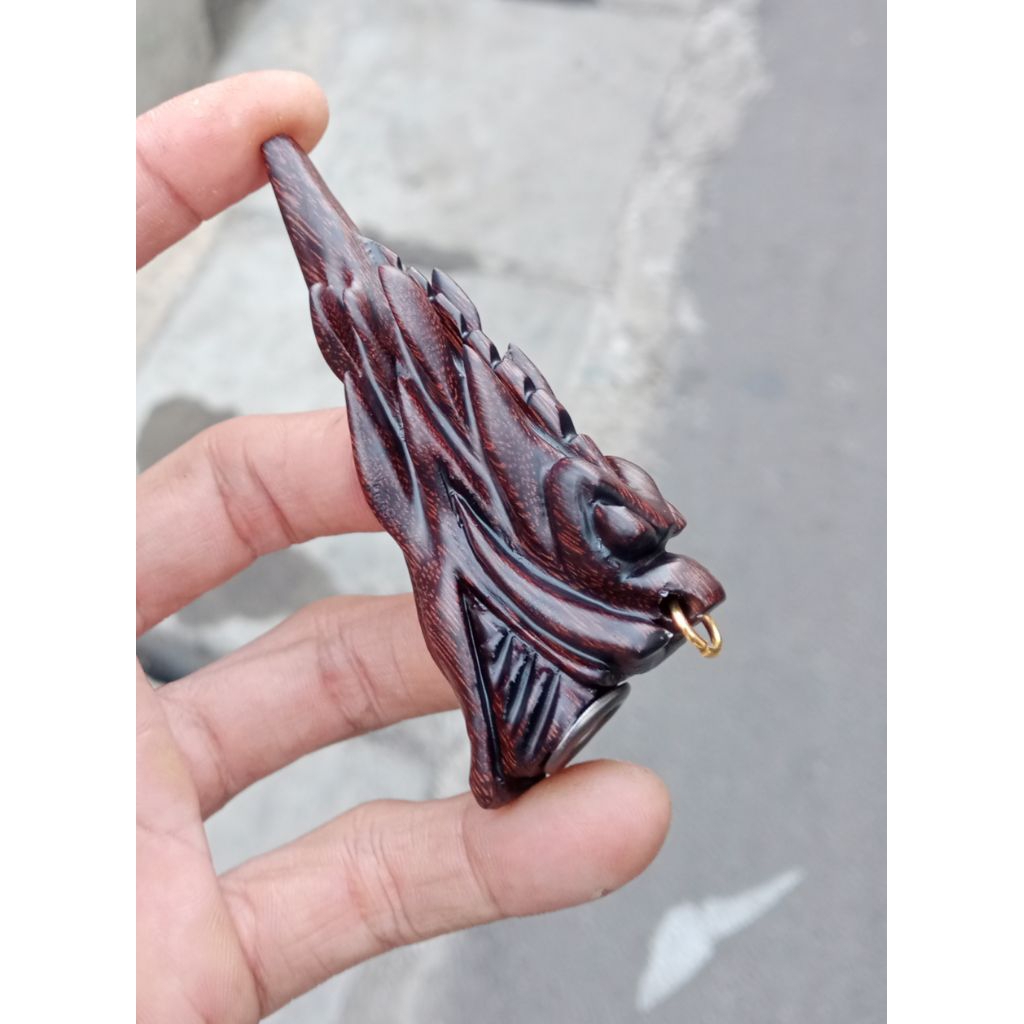 Once pipa kayu Galih asem ukir naga