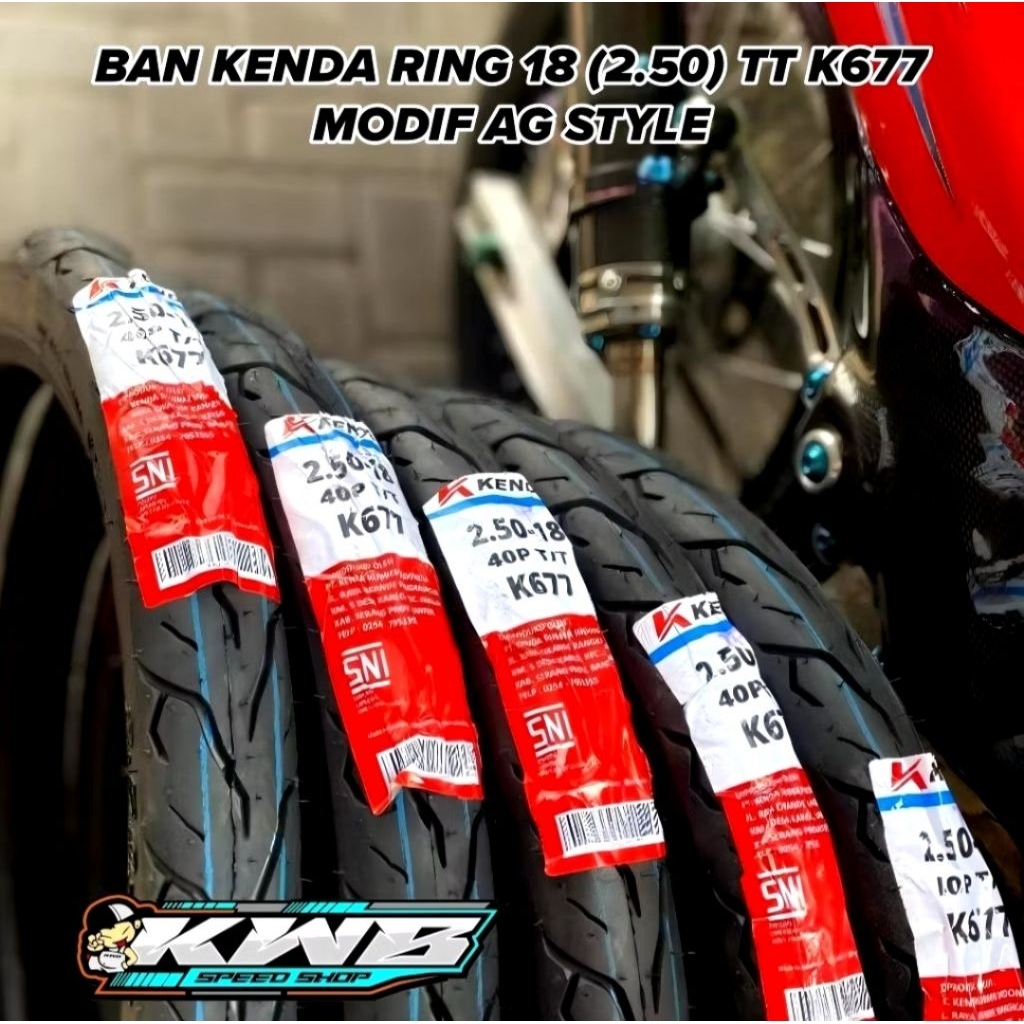 Ban Kenda Ring 18 Ukuran 2.50 Ag Style Ban kenda Tubles Ring 18 Ag Style