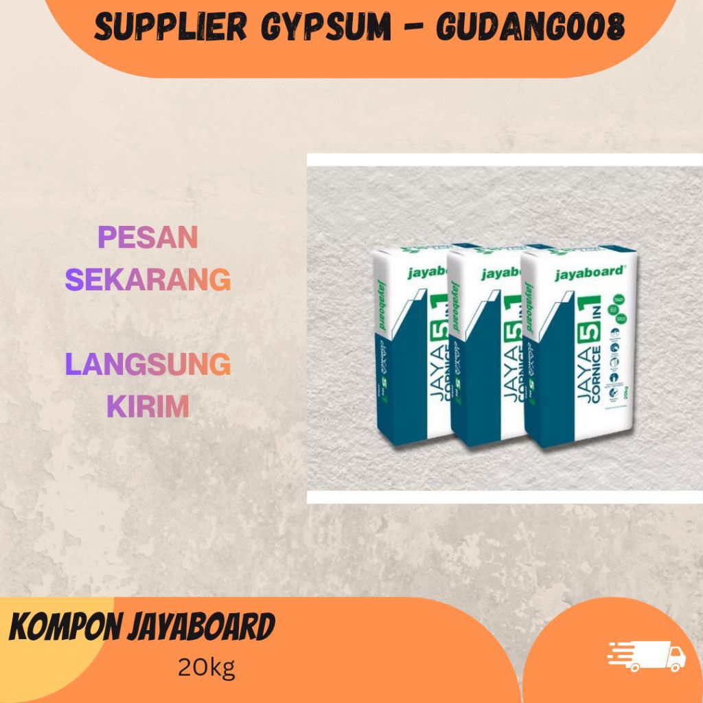Kompon jayaboard 20kg / compound gypsum