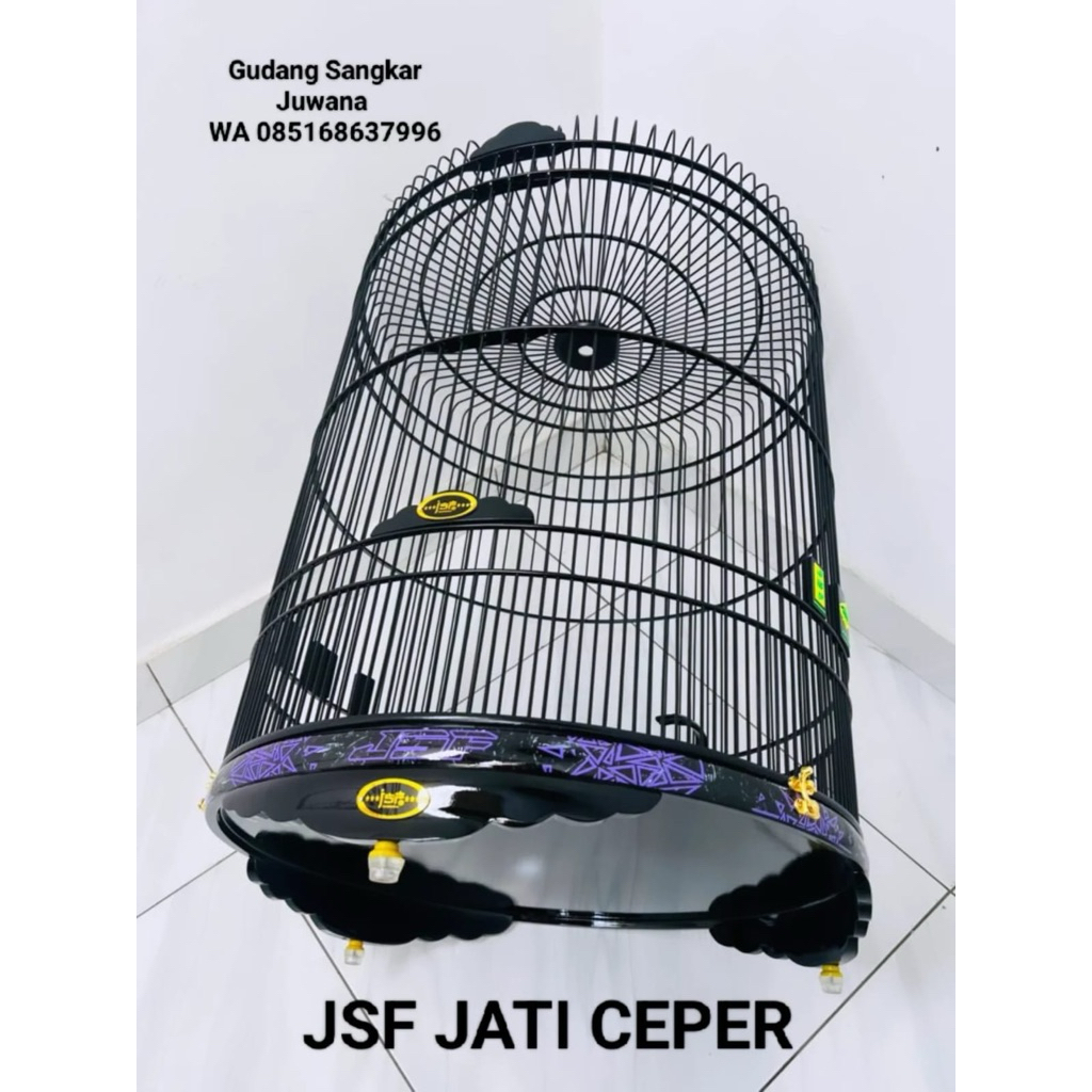 Sangkar Murai JSF JATI Ceper Decal. Size no 2. Fullset kerodong + Free Pallet Kayu