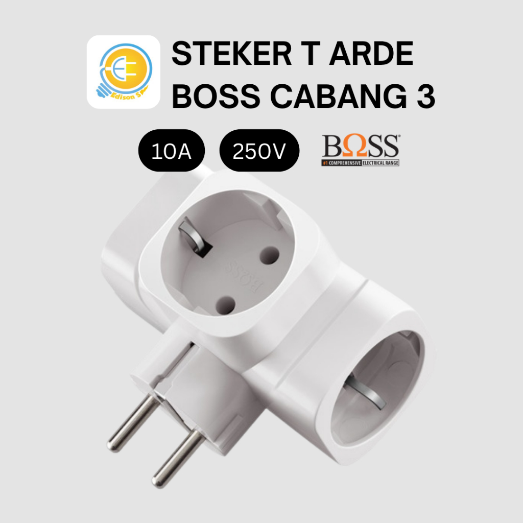 BOSS Steker T Arde Cabang 3 10A 250V