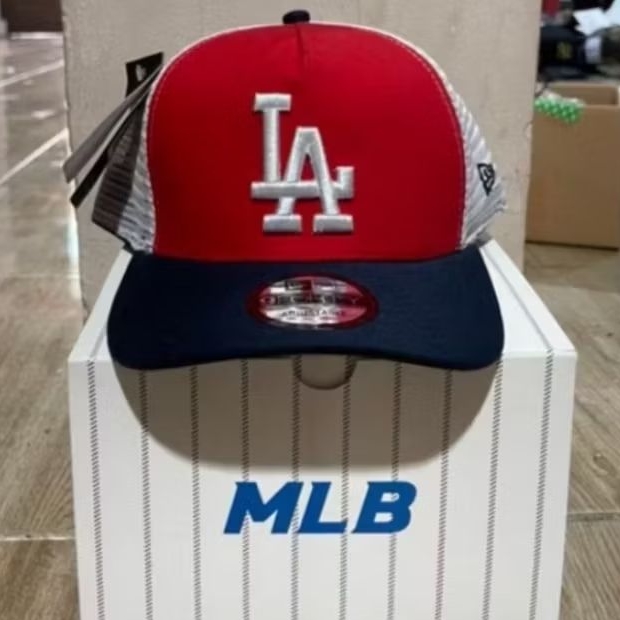 TOPI BASEBALL MLB LA TRUCKER ORIGINAL RED WHITE CAPS