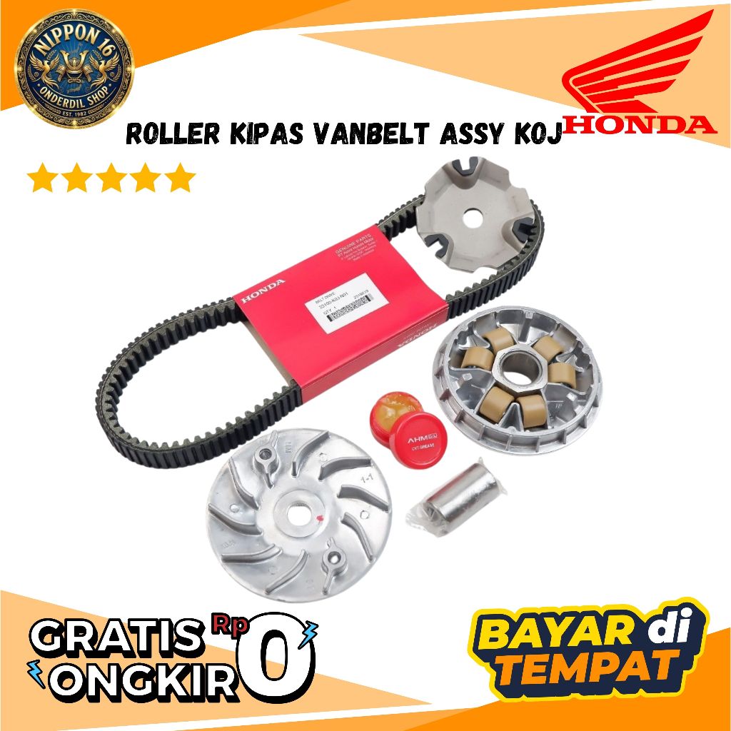 Paket CVT Kirian Komplit Beat FI Scoopy FI Spacy F1 Original KOJ