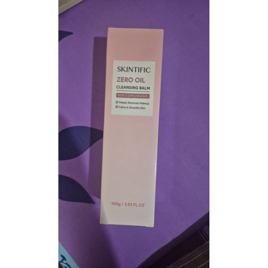 Skintific zero oil cleansing balm