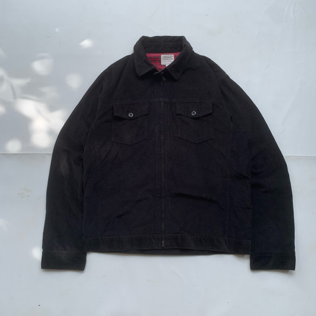 Uniqlo trucker jacket corduroy zipper