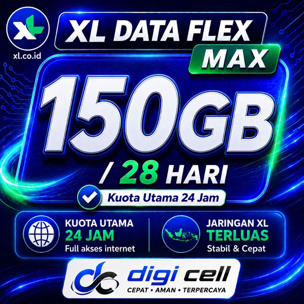 PAKET DATA XL FLEX MAX MURAH 150GB