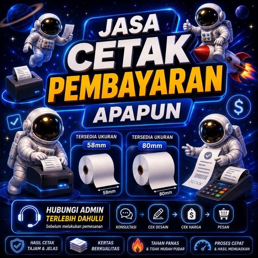 CETAK STRUK APAPUN CUSTOM