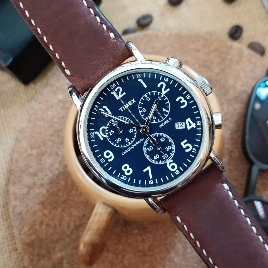 Jam Tangan Timex Weekender Chronograph Dark Blue Dial