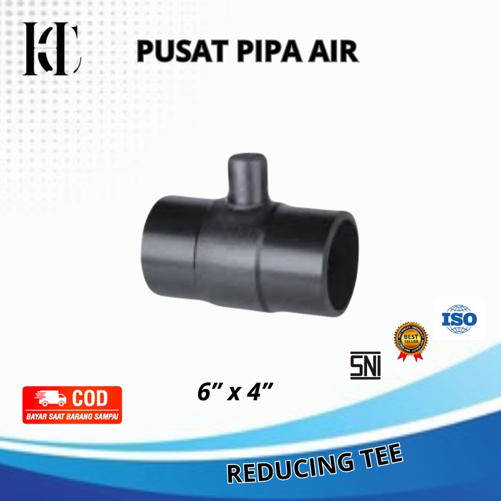 BF Reducer tee 6” x 4” SDR11