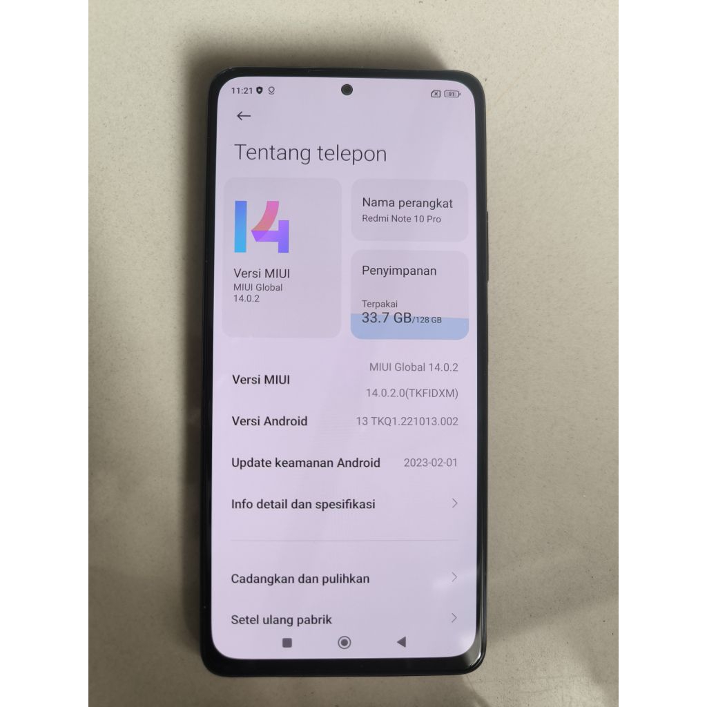 XIAOMI REDMI NOTE 10 PRO 8/128GB