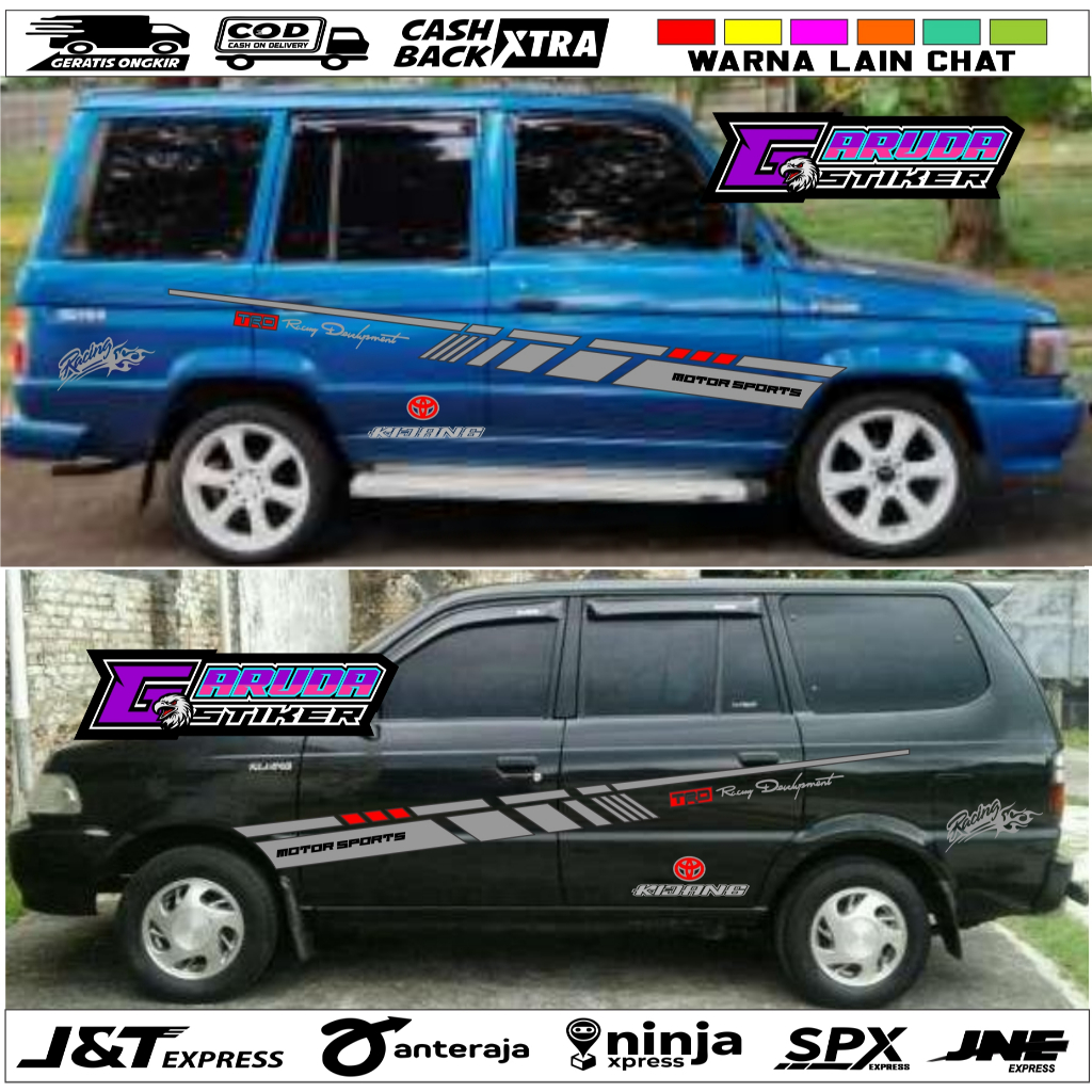 promo cutting stiker mobil toyota kijang super kijang rover terlaris