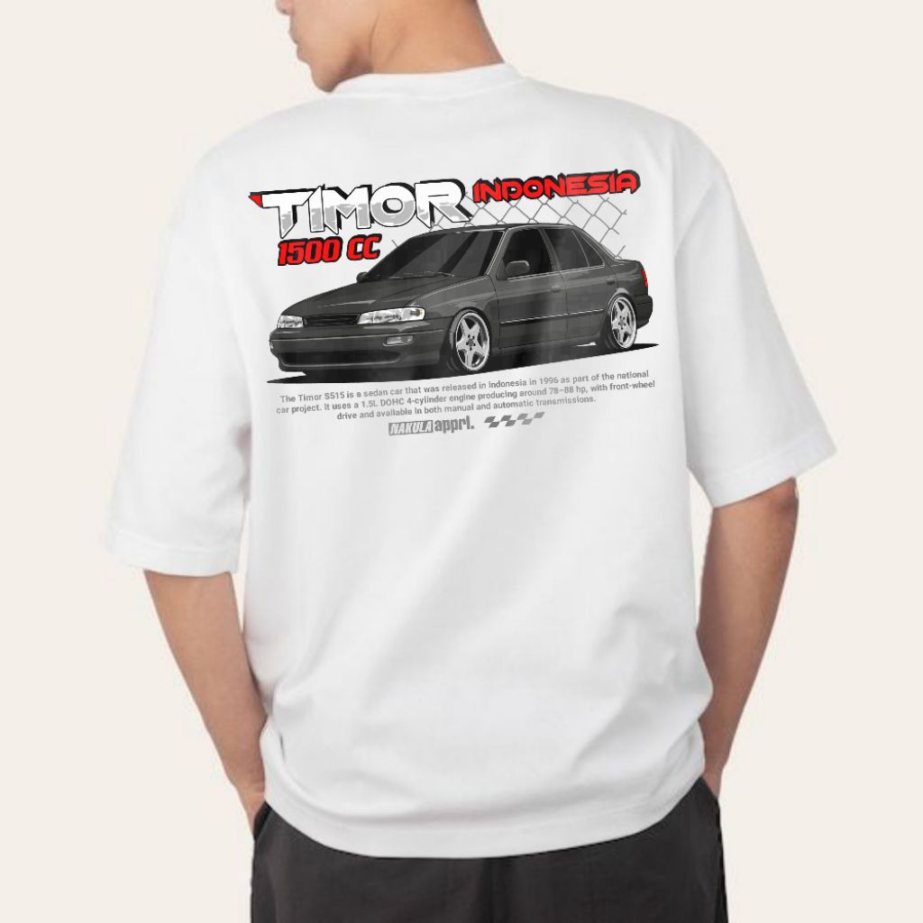 kaos mobil Timor versi hitam ORI by Nakula ltd