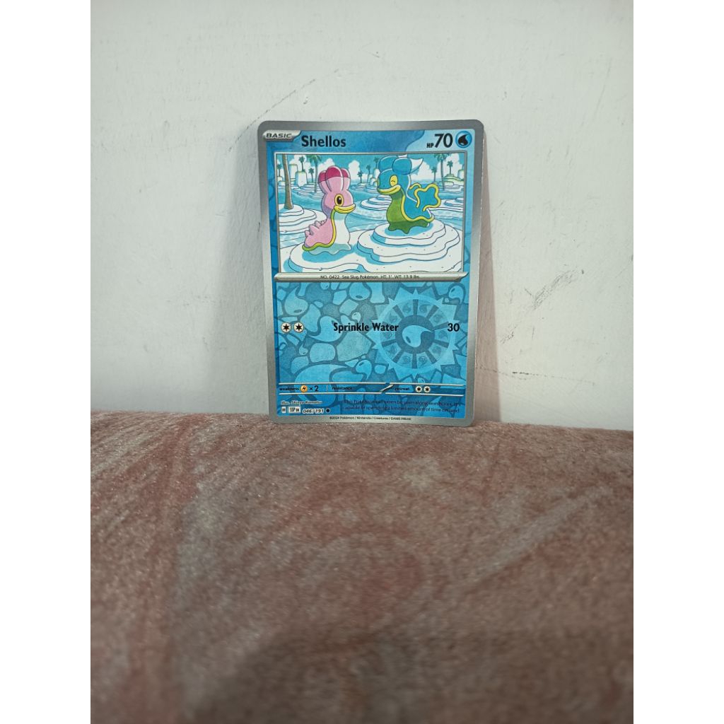 kartu pokemon TCG english original holo reverse (shellos)