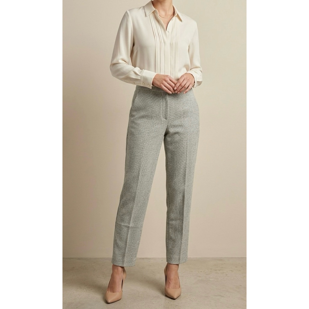 H&M tweed formal pants / celana kantor (preloved)
