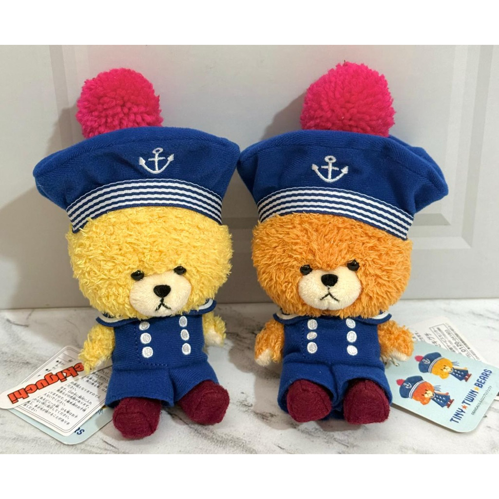 RARE | Boneka Plushie Tiny Twins Bears: Lulu & Lolo from The Bears’ School Bandai Sekiguchi