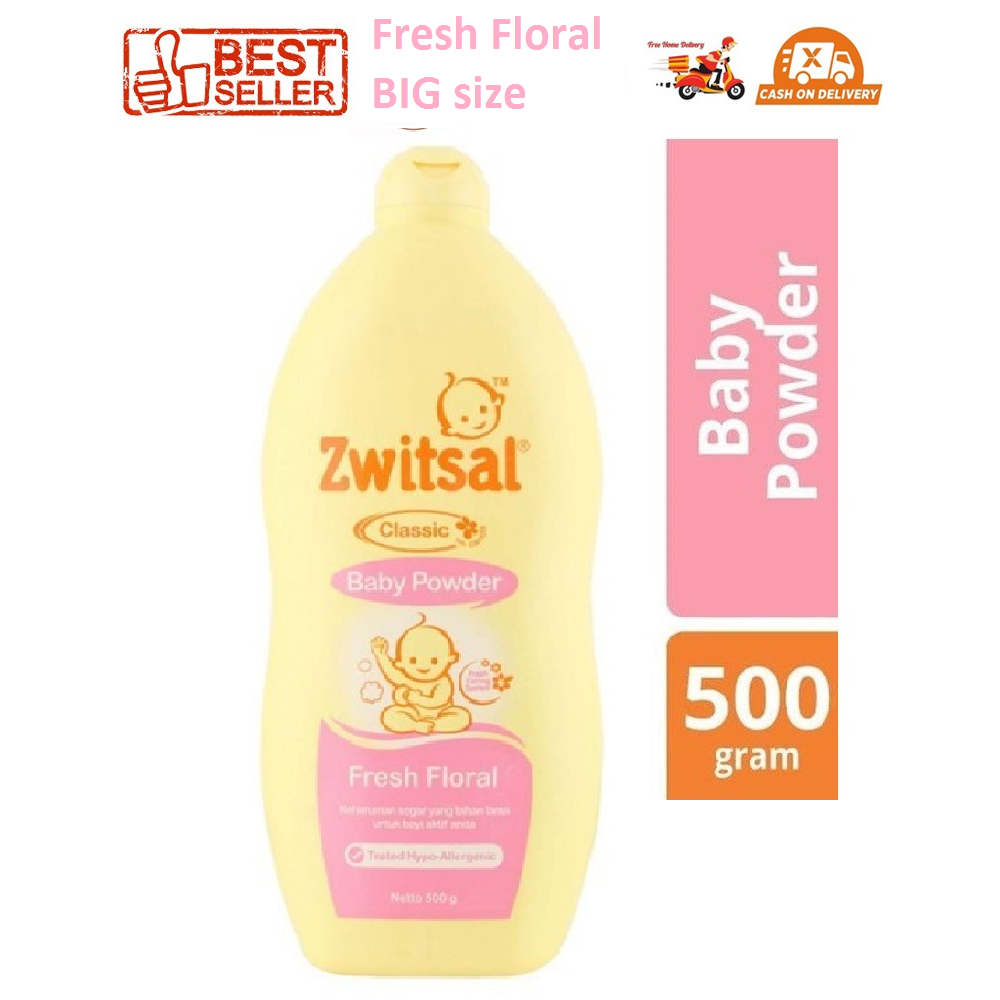 Bedak Zwitsal Fresh Floral 500 gram