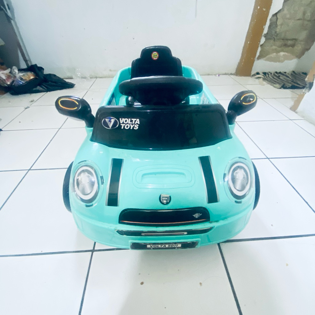 Mobil Aki Anak model Mini cooper Volta 5011 EMB 3312 Ces Cas an listrik Murah/Bekas