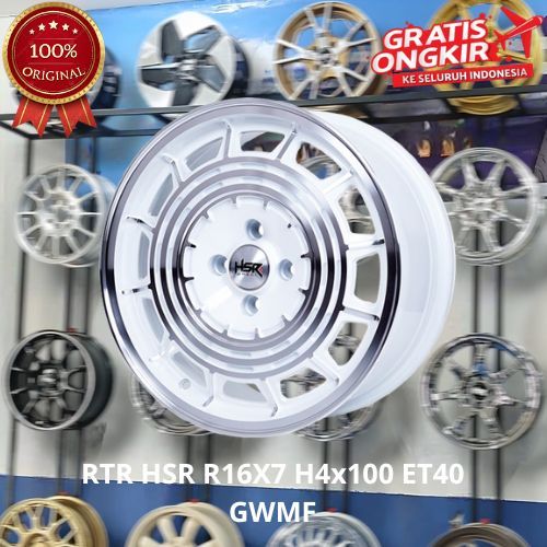 PELAK MOBIL HSR RTR RING 16 VELG MOBIL BRIO CIAZ BALENO ROCKY MIRAGE PELEK MOBIL RALLY RING 16