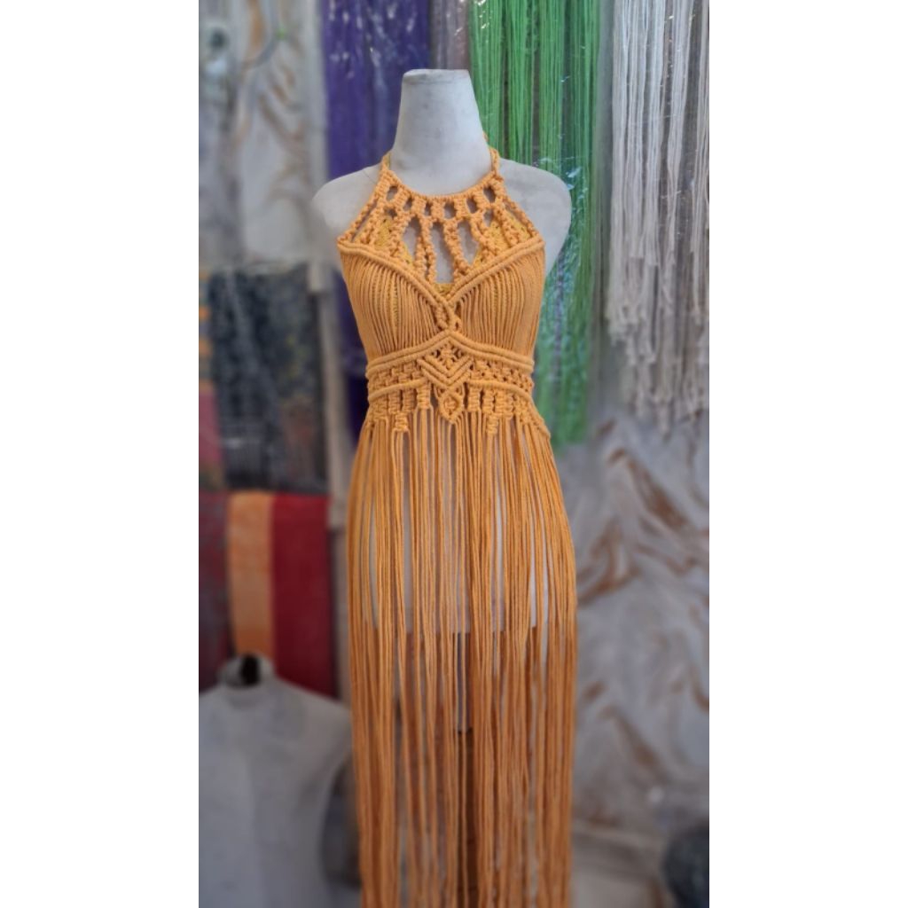 seraya dress macrame