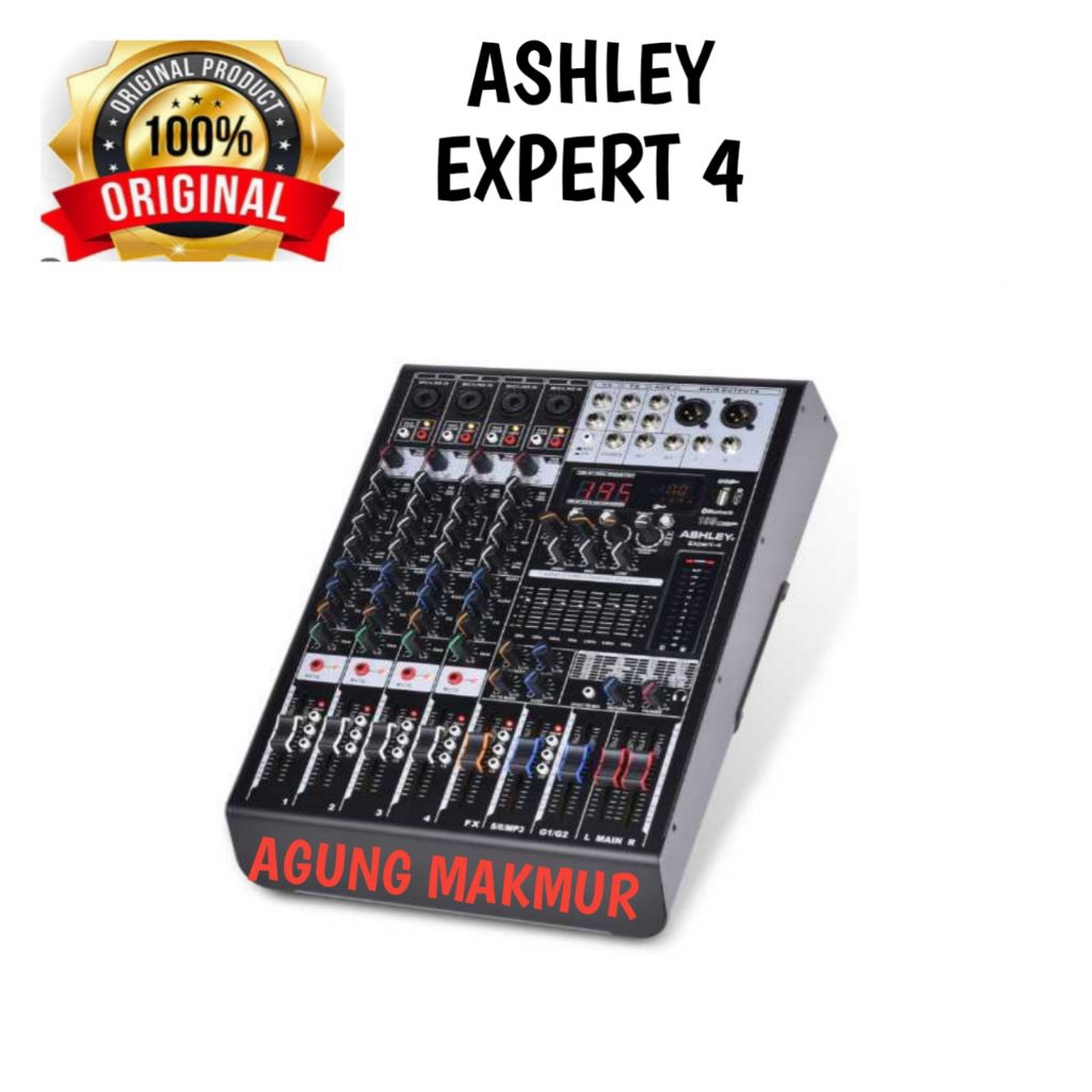 Mixer Ashley Expert-4 4Channel Original - Mixer Audio Ashley 4 channel Expert 4