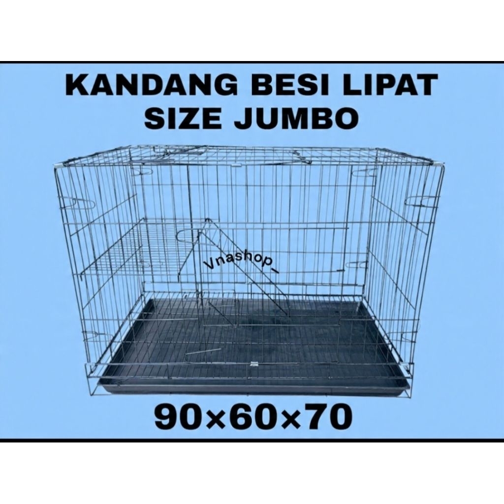 KANDANG BESI LIPAT JUMBO