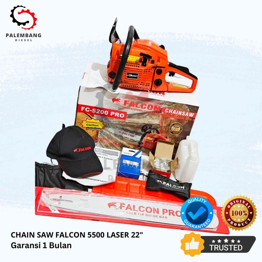 CHAINSAW FALCON 22 IN BAJA FALCON PRO 5500/ MESIN GERGAJI KAYU 22 IN