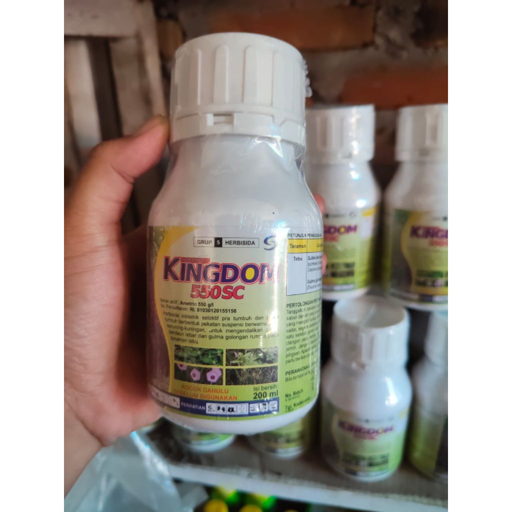 Herbisida Sistemik Kingdom 550 SC 200ml - Kontrol Gulma Tanaman Tebu, Mudah Digunakan