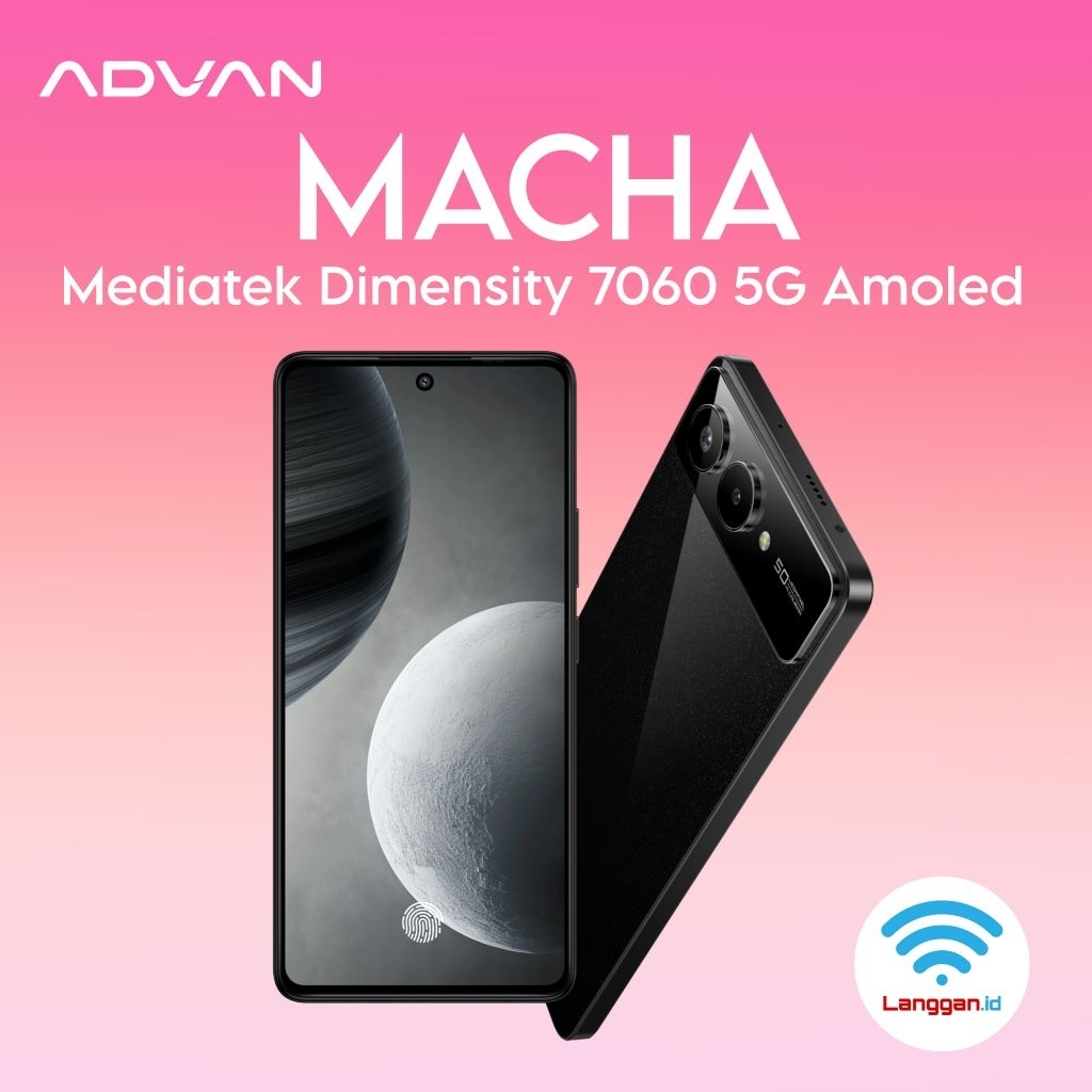 Advan Macha 5G Mediatek Dimensity 7060 FHD+ 6.8" AMOLED NFC Ram 6GB  128GB UFS Android OS
