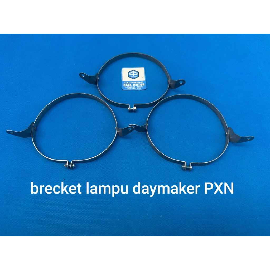 breket ring lampu reflektor daymaker vespa new px5.75 inch presisi bahan plat