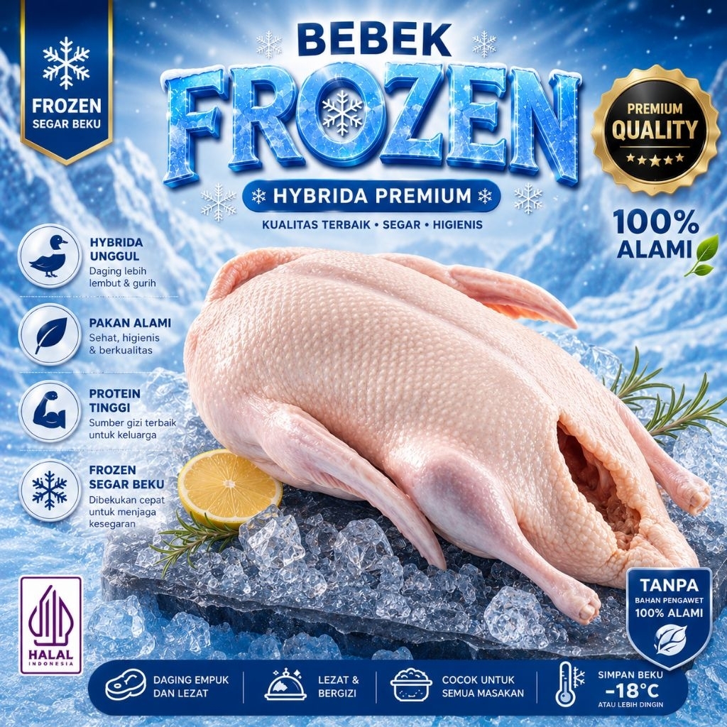 Bebek Frozen - Bebek Peking - Bebek Beku - Bebek Hibrida