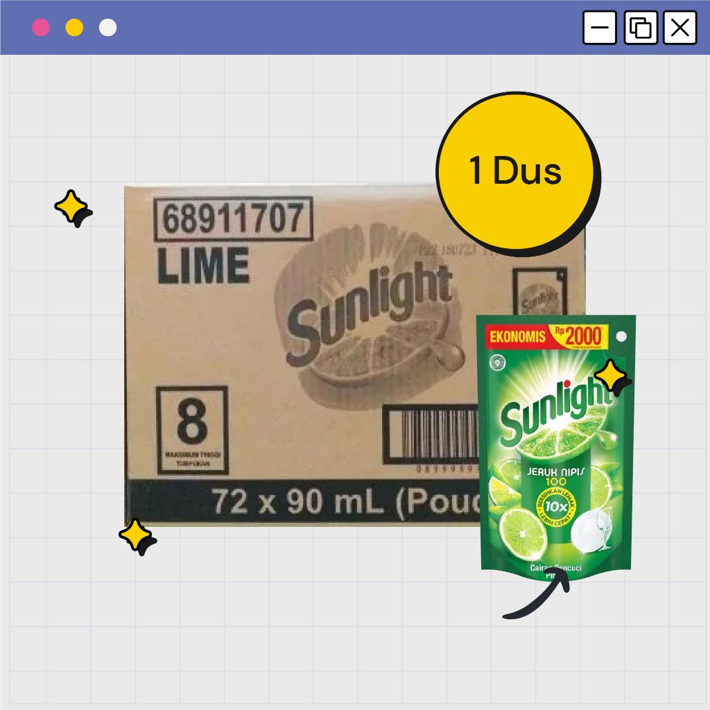 Sunlight 2000 Jeruk Nipis 90 Ml 1 Dus