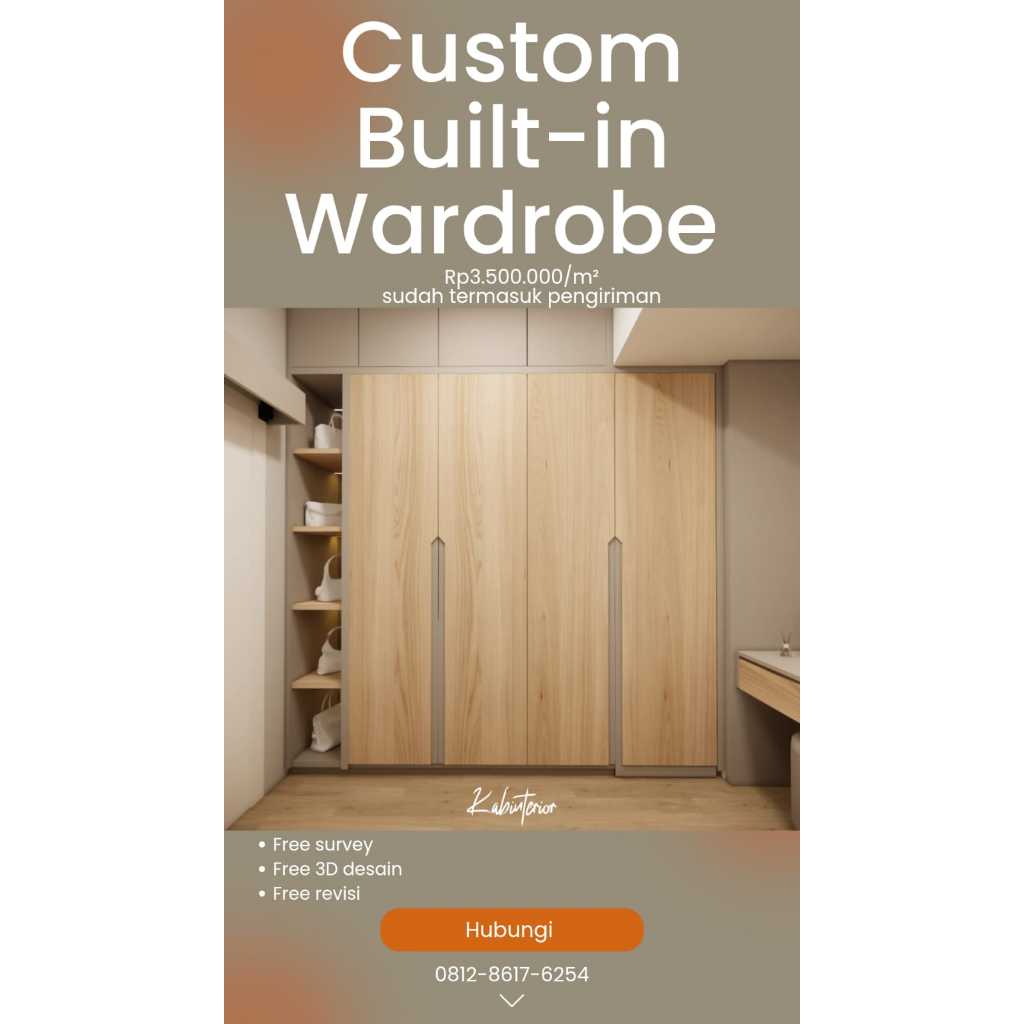 Custom Built-in Wardrobe Minimalist
